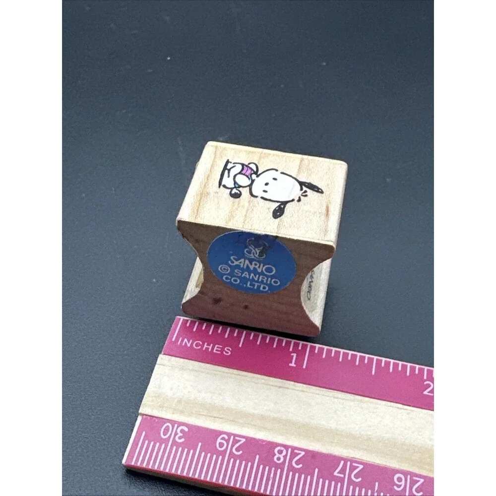 Sanrio Pochacco Stamp Hello Kitty and Friends Wooden vintage